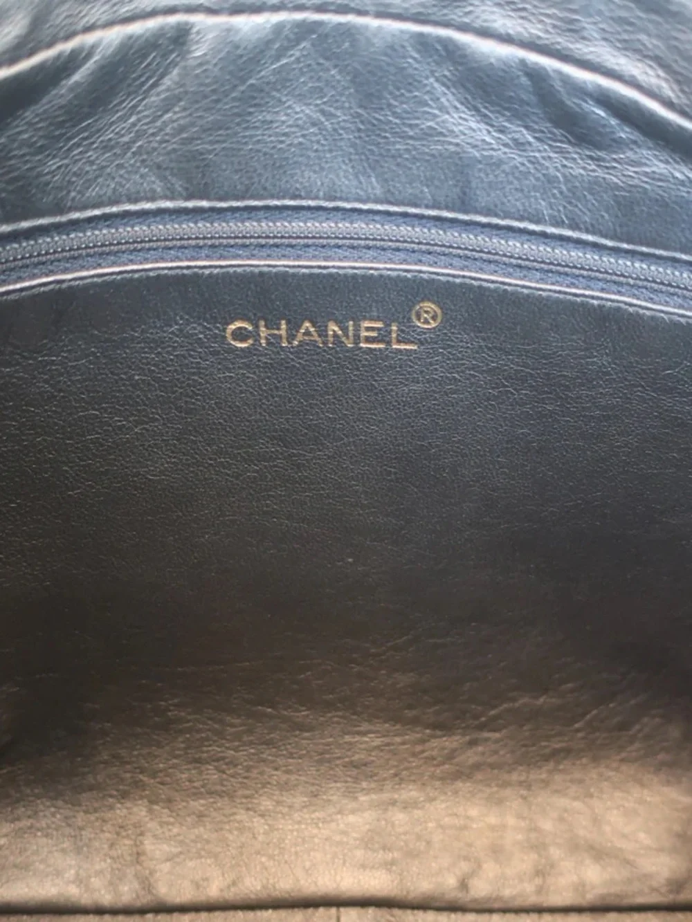 Authentic CHANEL black lambskin vintage 24k gold CC camera bag crossbody